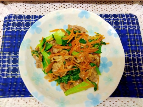 チンゲン菜の炒め物